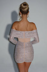 Hydra Mini Dress - Nude